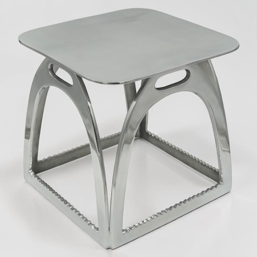 Horse Stirrup Stool Side Table