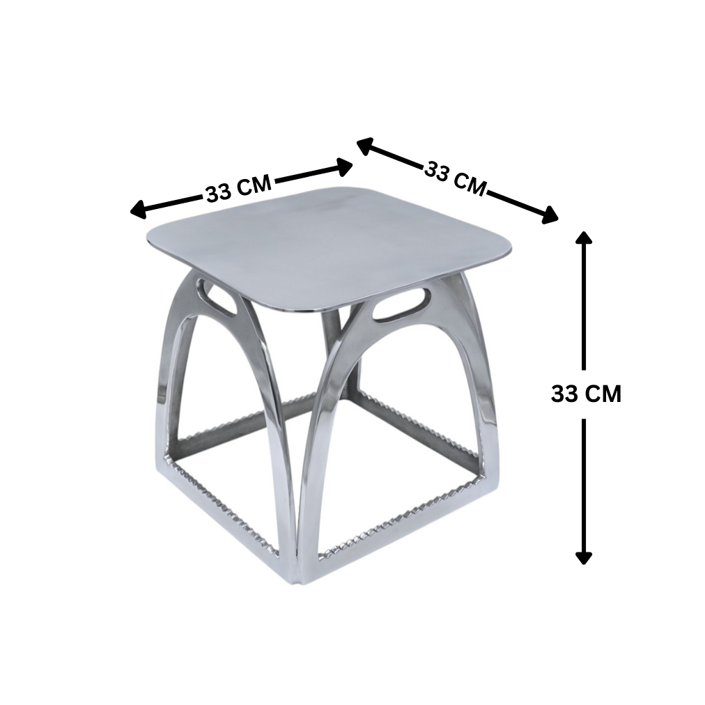 Horse Stirrup Stool Side Table