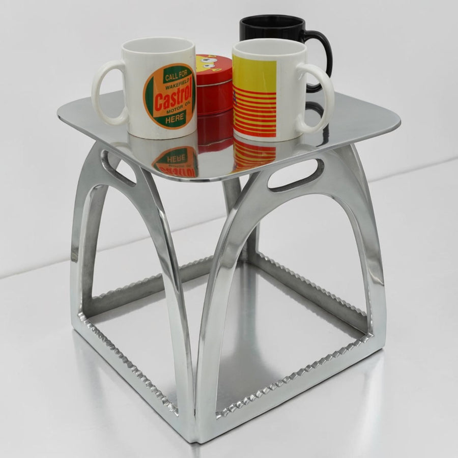Horse Stirrup Stool Side Table