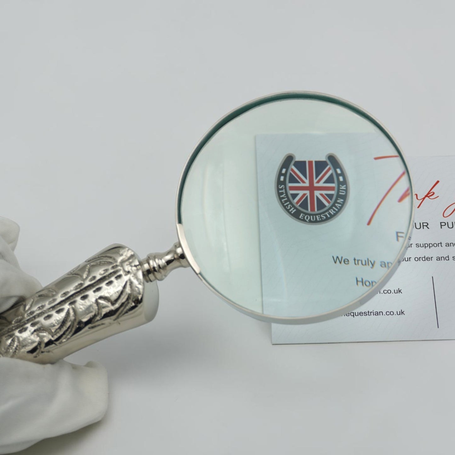 Horse Boot Spirs Magnifying Glass