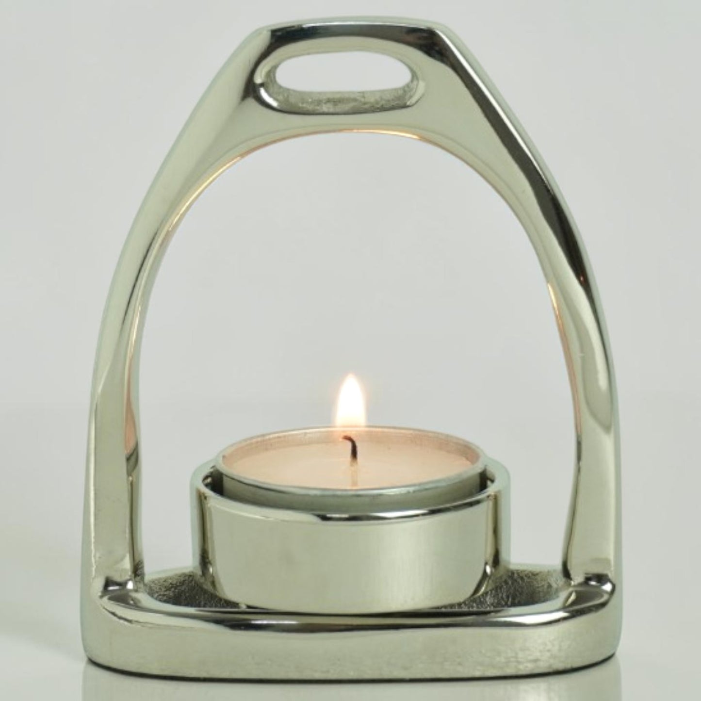 Horse Stirrup Candle T Light 4"