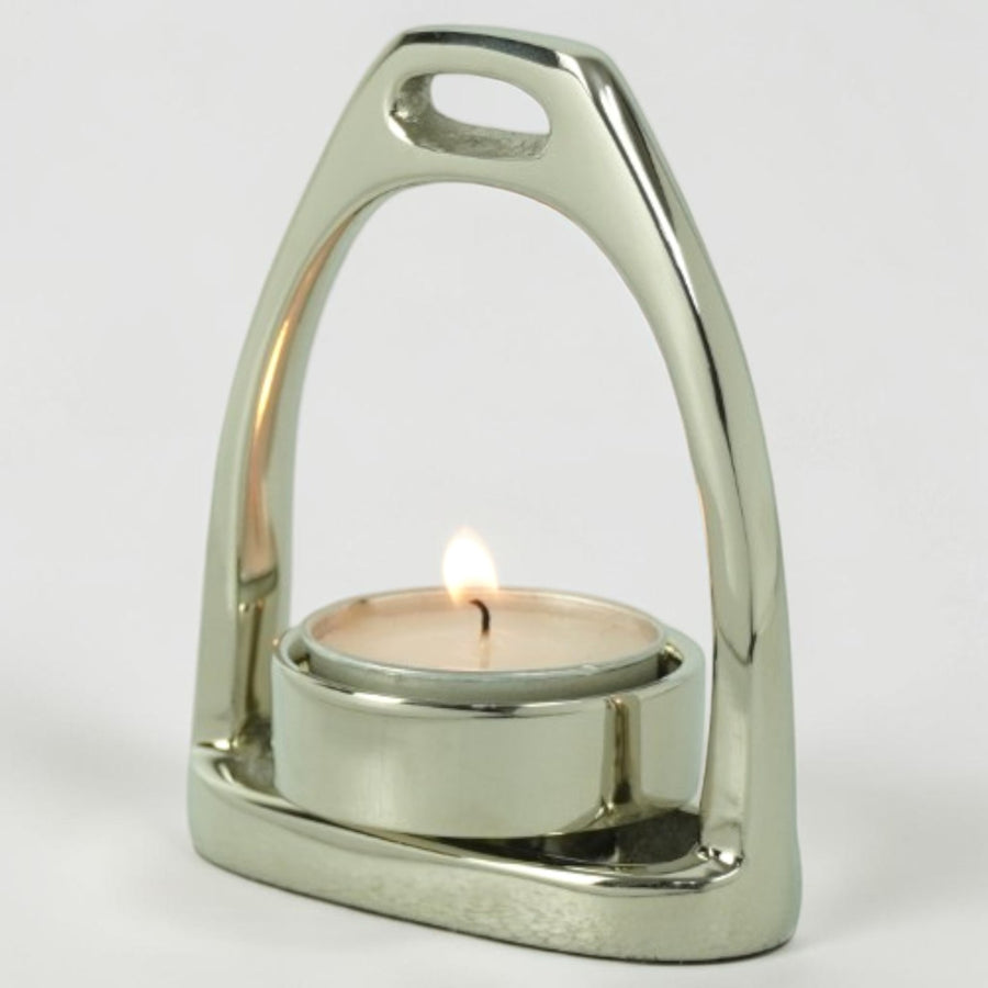 Horse Stirrup Candle T Light 4"