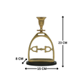 Horse Stirrup Bit Candle Stand 9"
