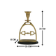 Horse Stirrup Bit Candle Stand 9"