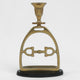 Horse Stirrup Bit Candle Stand 9"