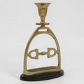 Horse Stirrup Bit Candle Stand 9"