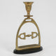 Horse Stirrup Bit Candle Stand 9"