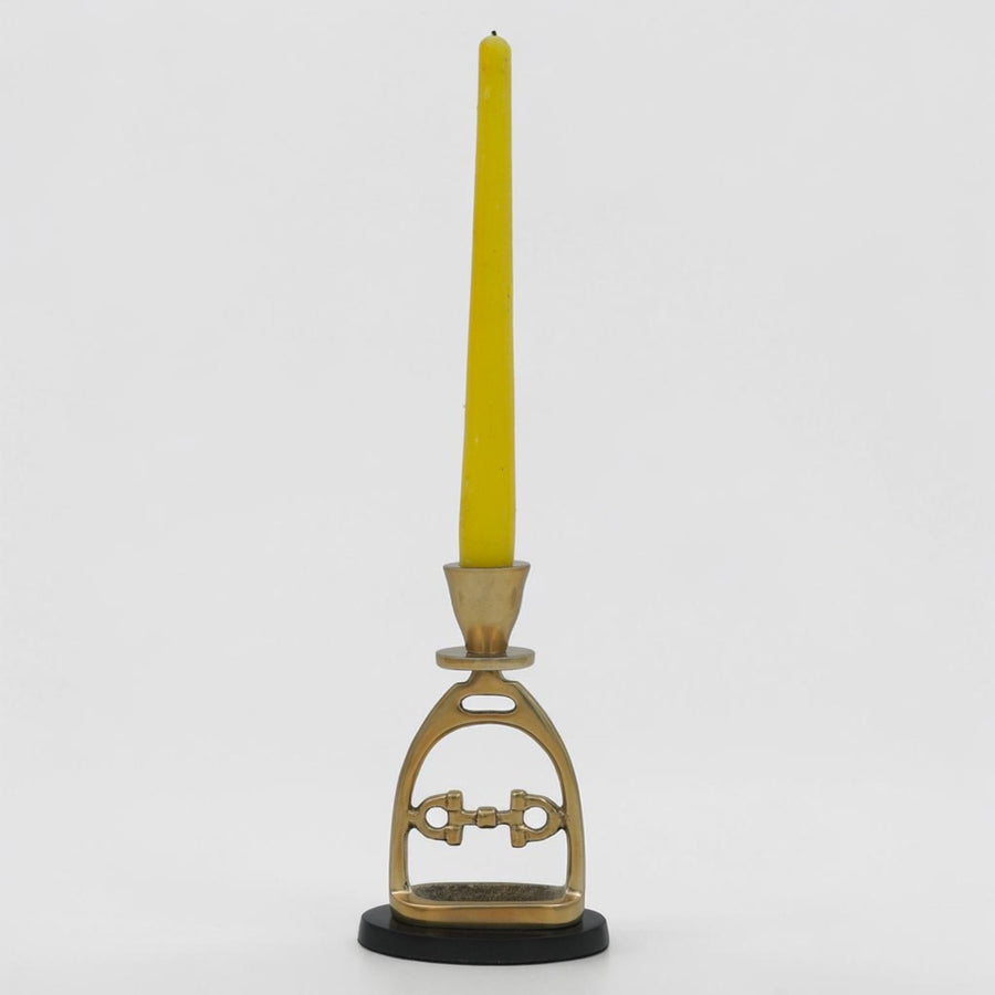 Horse Stirrup Bit Candle Stand 6"