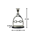 Horse Stirrup Bit Candle Stand 9"