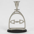 Horse Stirrup Bit Candle Stand 9"