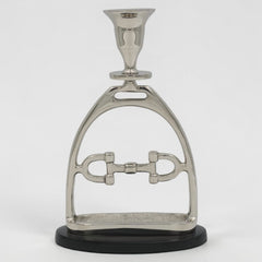 Horse Stirrup Bit Candle Stand 9"