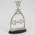 Horse Stirrup Bit Candle Stand 9"