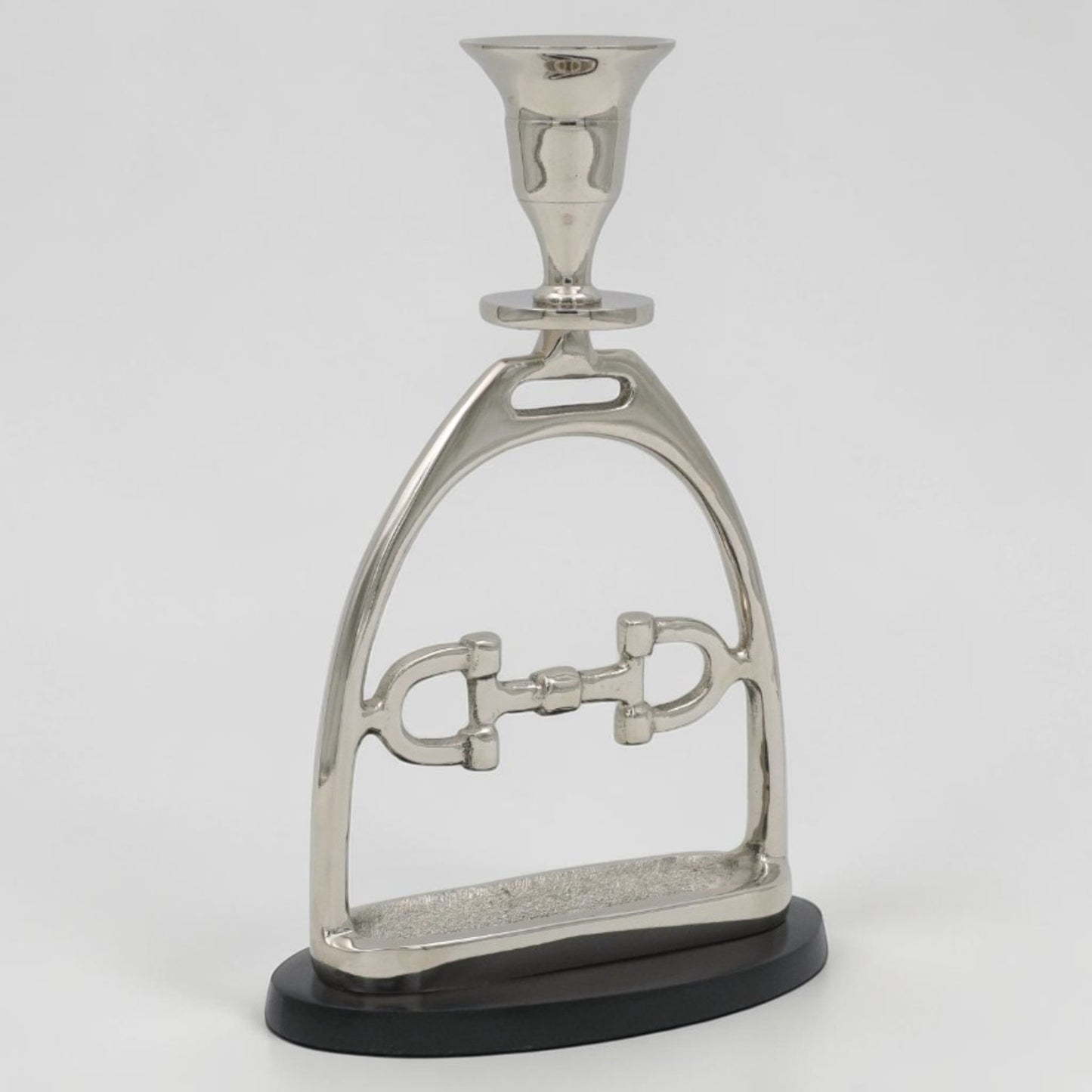 Horse Stirrup Bit Candle Stand 9"