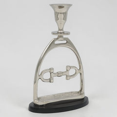 Horse Stirrup Bit Candle Stand 9"