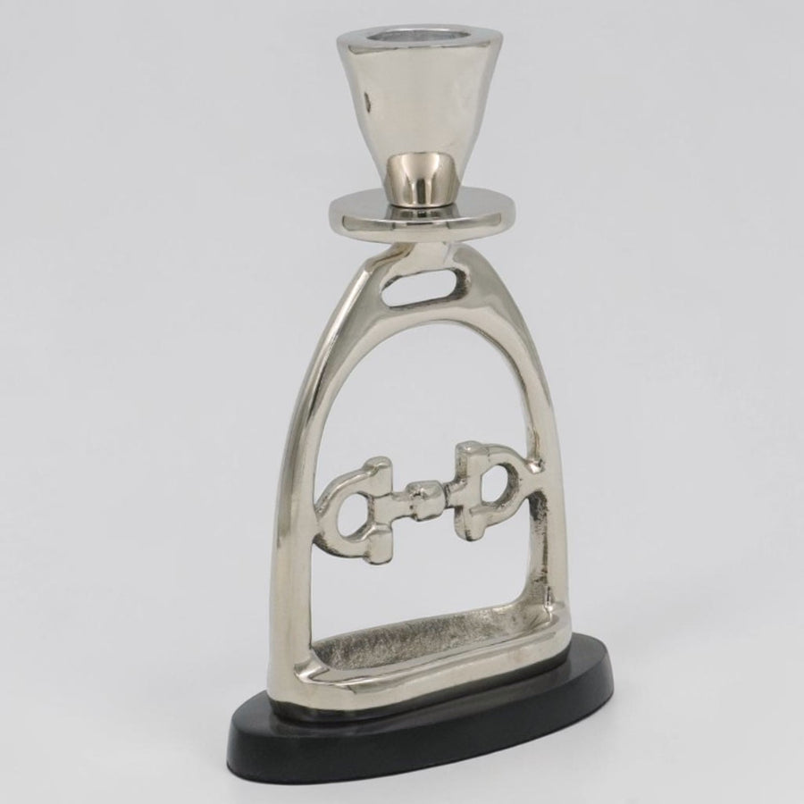 Horse Stirrup Bit Candle Stand 6"
