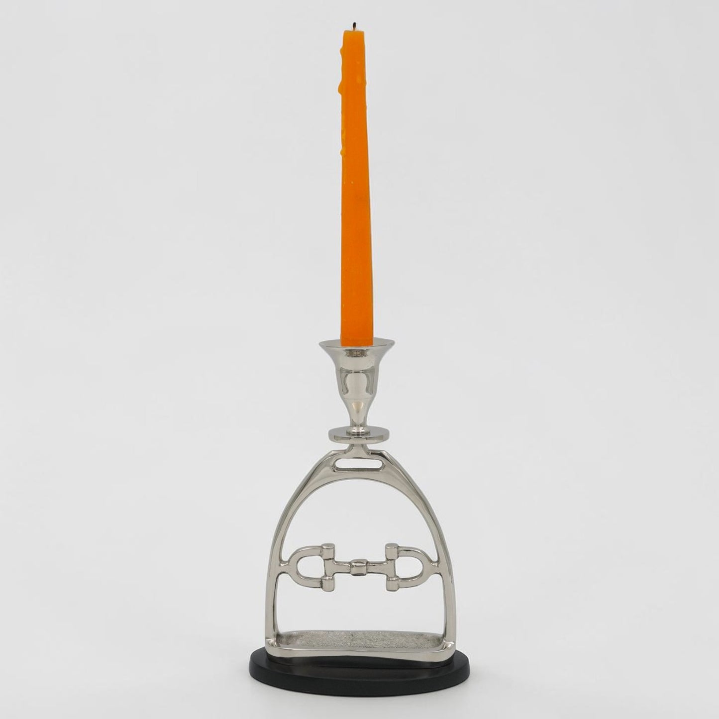 Horse Stirrup Bit Candle Stand 9"