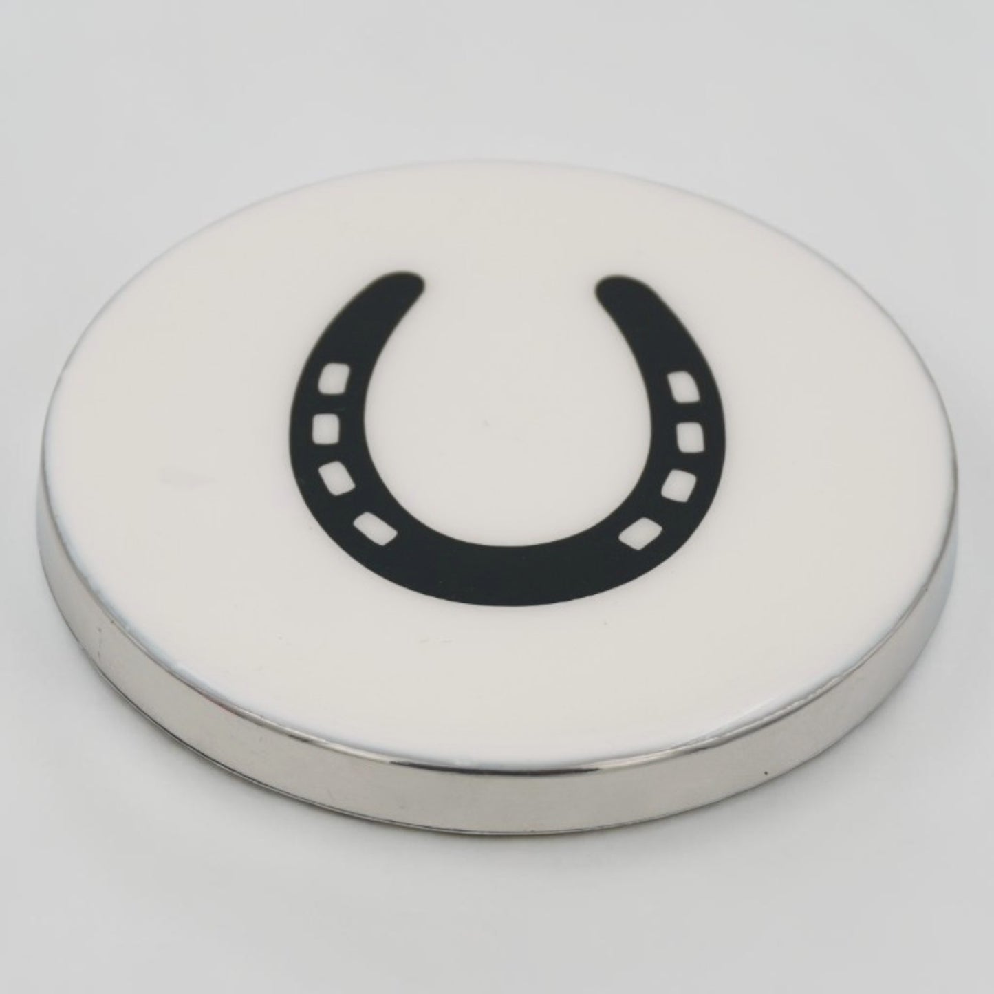 Horse Shoe Coaster Acrylic Finish 3.5"