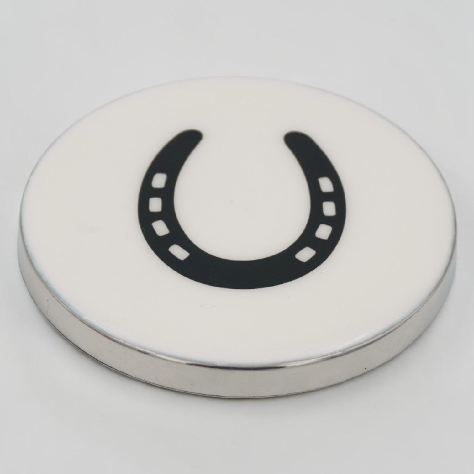 Horse Shoe Coaster Acrylic Finish 3.5"