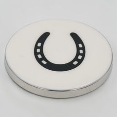 Horse Shoe Coaster Acrylic Finish 3.5"