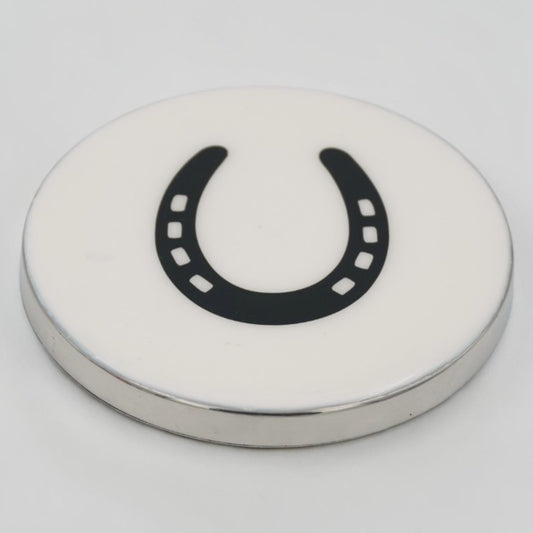 Horse Shoe Coaster Acrylic Finish 3.5"