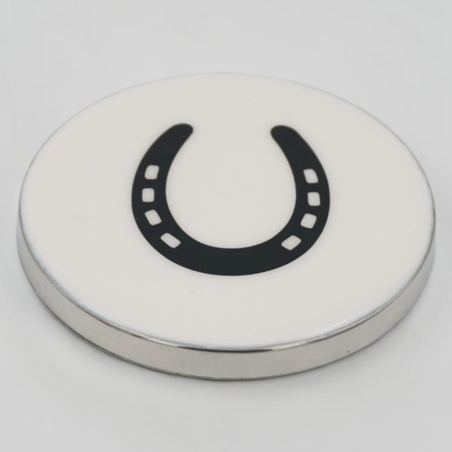Horse Shoe Coaster Acrylic Finish 3.5"