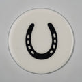 Horse Shoe Coaster Acrylic Finish 3.5"