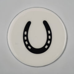 Horse Shoe Coaster Acrylic Finish 3.5"