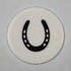Horse Shoe Coaster Acrylic Finish 3.5"