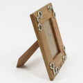Equestrian Horse Bit Photo Frame - Mango Wood with Nickel Plated Cast Aluminium Snaffle Bits | 23cm x 28cm