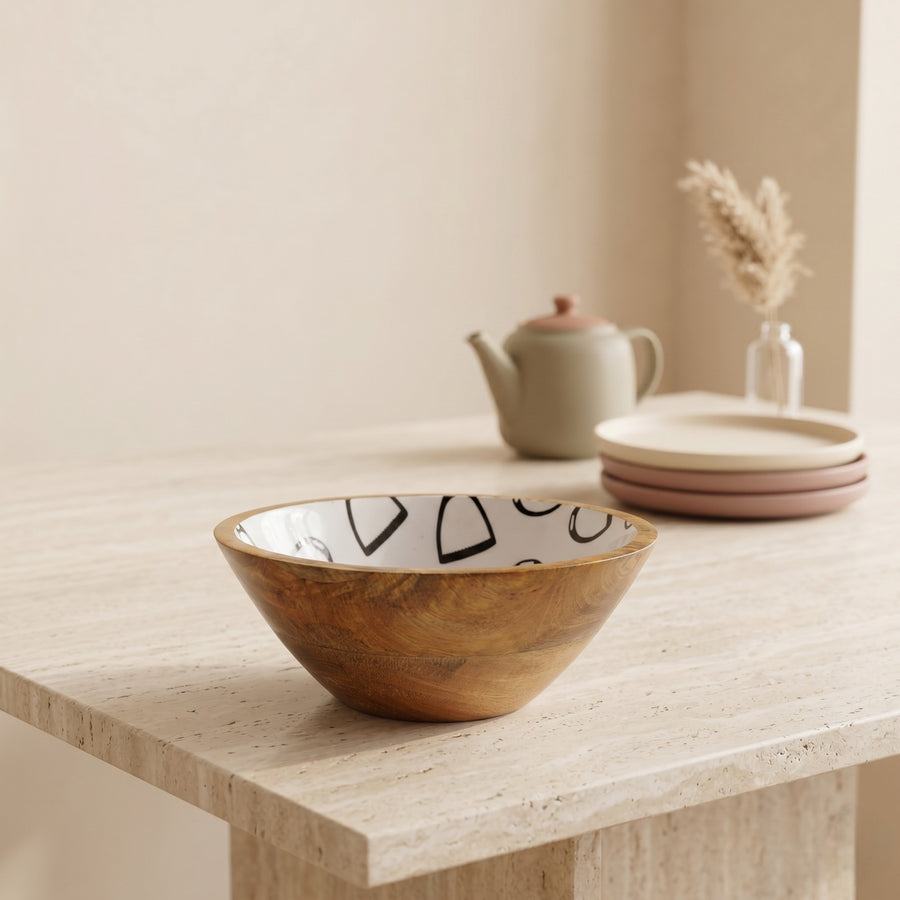 Horse Stirrup Bowl Acrylic Finish Round 8"