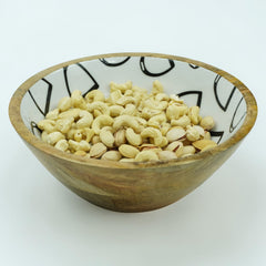 Horse Stirrup Bowl Acrylic Finish Round 8"
