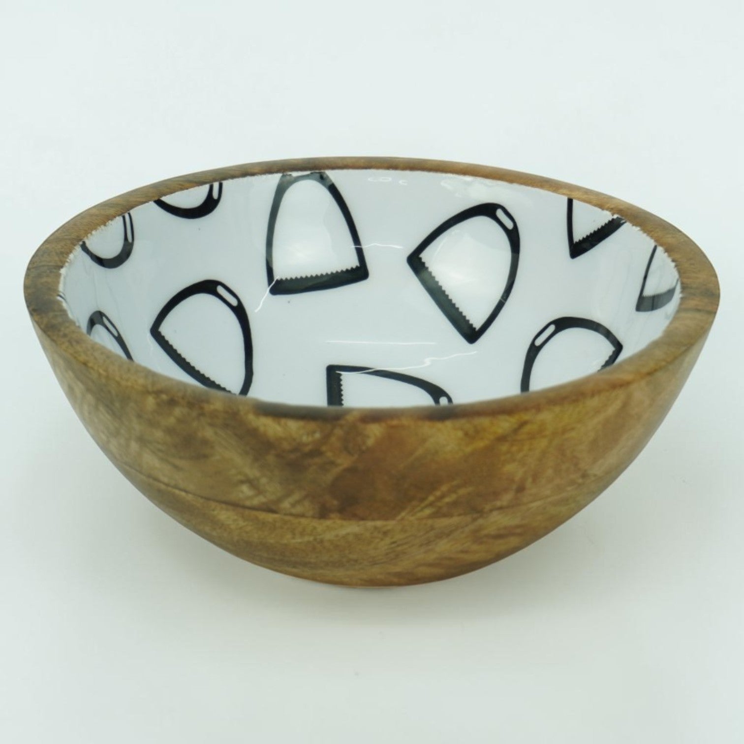 Horse Stirrup Bowl Acrylic Finish Round 6"