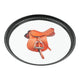 10 Inch Equestrian Saddle Decorative Plate - Black Metal Round Plate