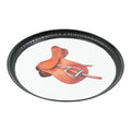 12 Inch Equestrian Saddle Decorative Plate - Black Metal Round Plate