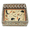 Equestrian Motifs Decorative Tray 10 Inch Square - Nickel Powder Coated Acrylic Finish