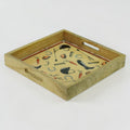 Equestrian Tray Acrylic Finish Square 10"