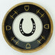 Horse Shoe Bit Stirrup Tray Acrylic Finish Round 13"