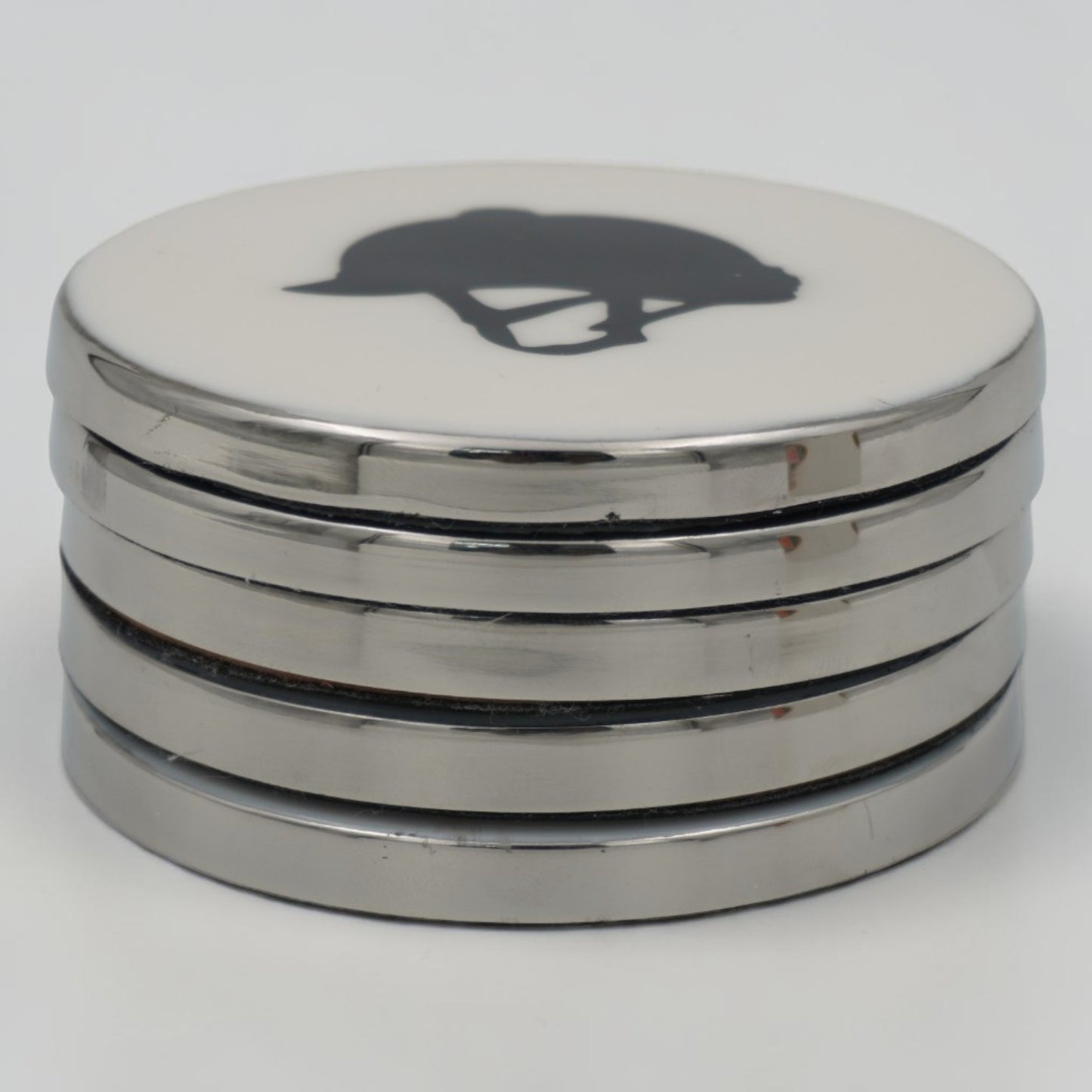 Horse Helmet Coaster Acrylic Finish 3.5"