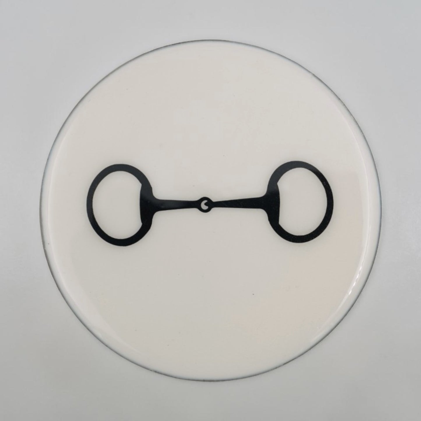 Horse Bit Coaster Acrylic Finish 3.5"