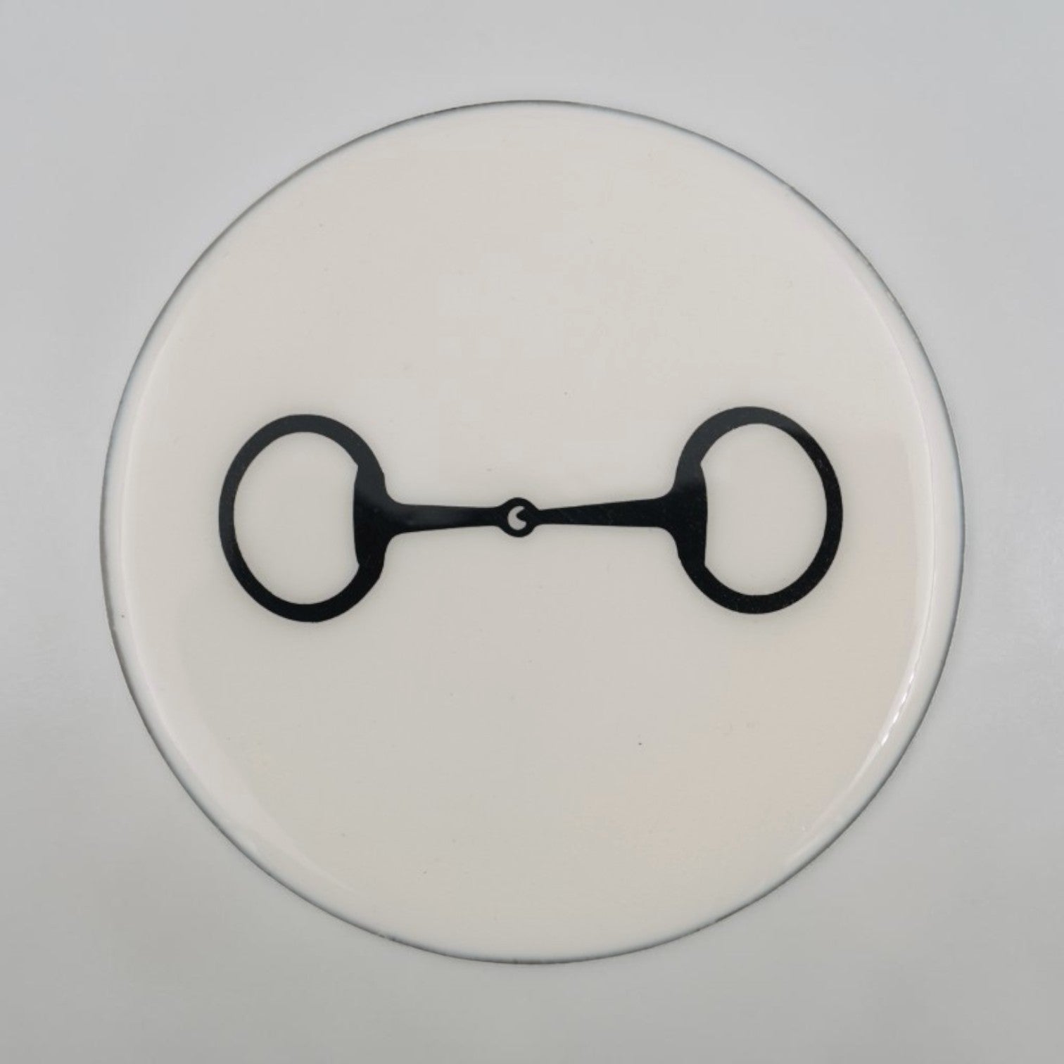 Horse Bit Coaster Acrylic Finish 3.5"