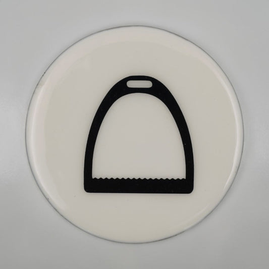 Horse Stirrup Coaster Acrylic Finish 3.5"