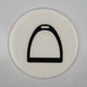 Horse Stirrup Coaster Acrylic Finish 3.5"