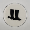 Horse Boot Coaster Acrylic Finish 3.5"