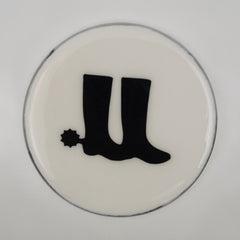Horse Boot Coaster Acrylic Finish 3.5"