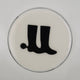 Horse Boot Coaster Acrylic Finish 3.5"