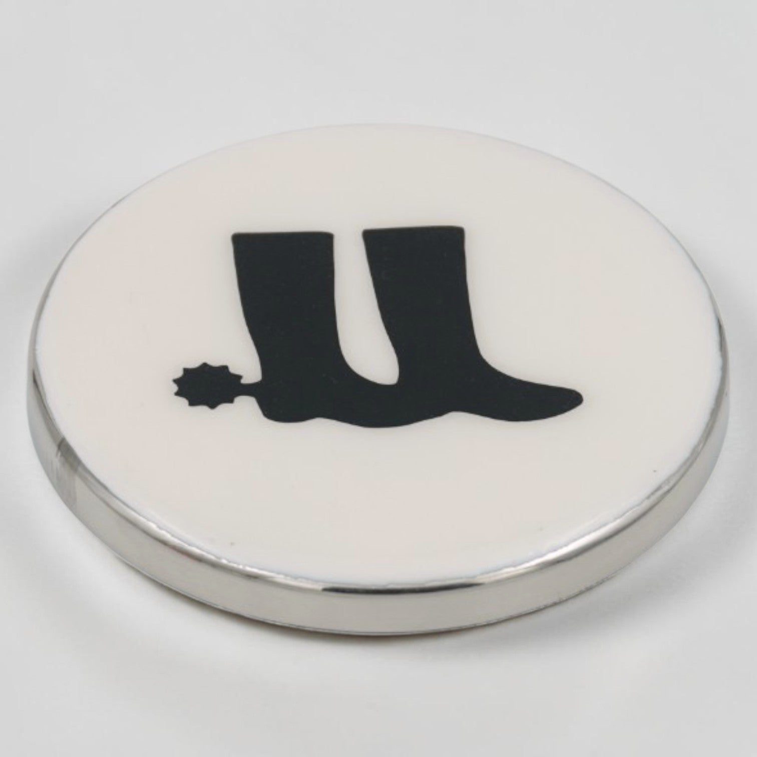 Horse Boot Coaster Acrylic Finish 3.5"