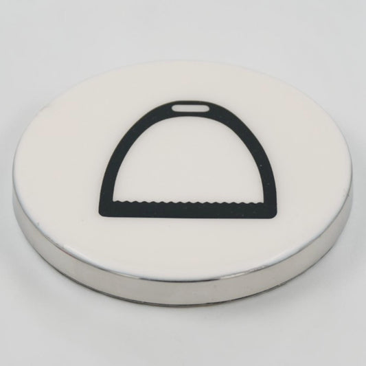 Horse Stirrup Coaster Acrylic Finish 3.5"