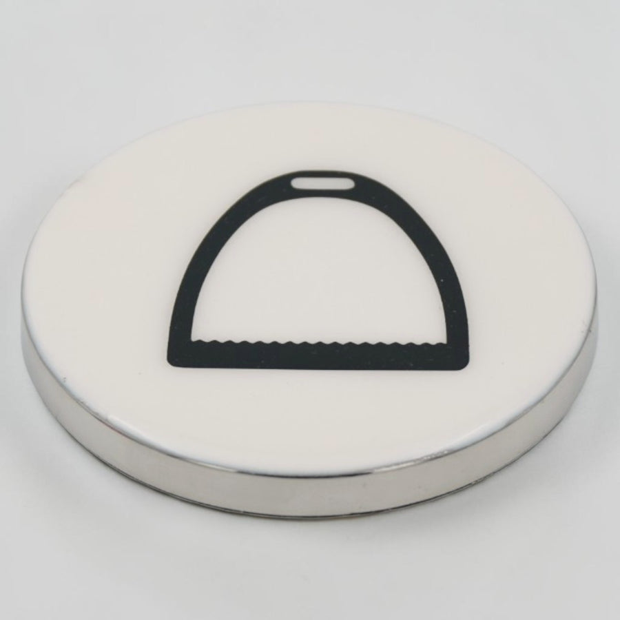 Horse Stirrup Coaster Acrylic Finish 3.5"