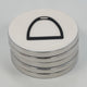 Horse Stirrup Coaster Acrylic Finish 3.5"