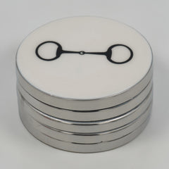Horse Bit Coaster Acrylic Finish 3.5"